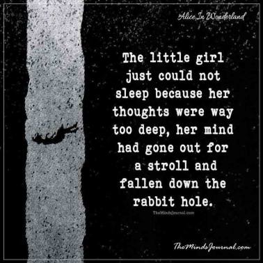 fallen down the rabit hole